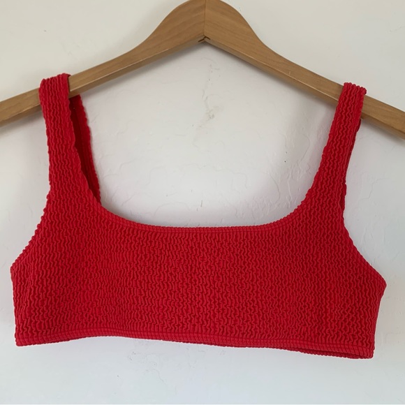 Love Wave Red Ribbed Bikini Top. Size: Small. Excellent condition - Picture 4 of 6
